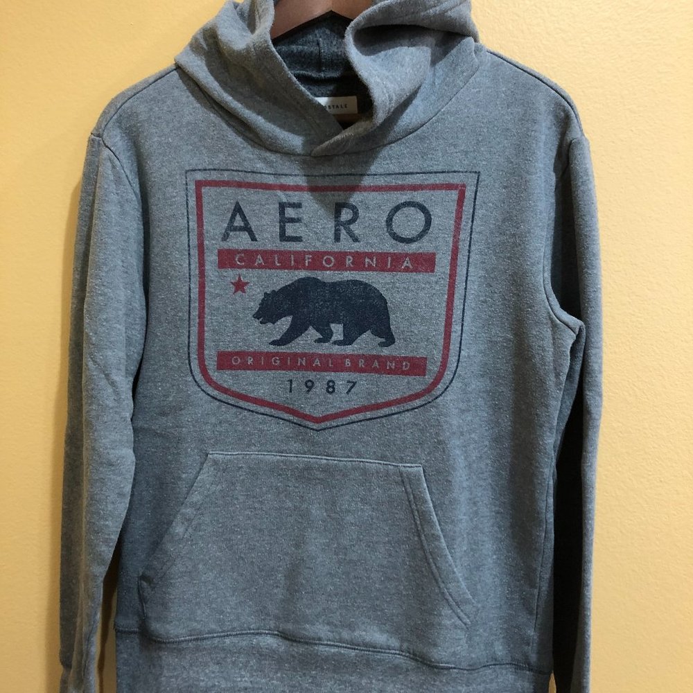 Aeropostale Mens Sweatshirt Size S Grey Heather